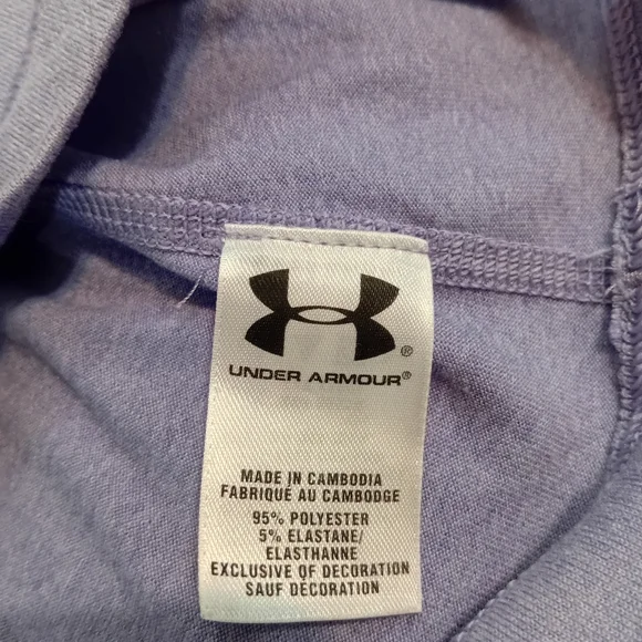 Under Armour Women's Light Purple V-Neck Long Sleeve Top - Picture 9 of 9